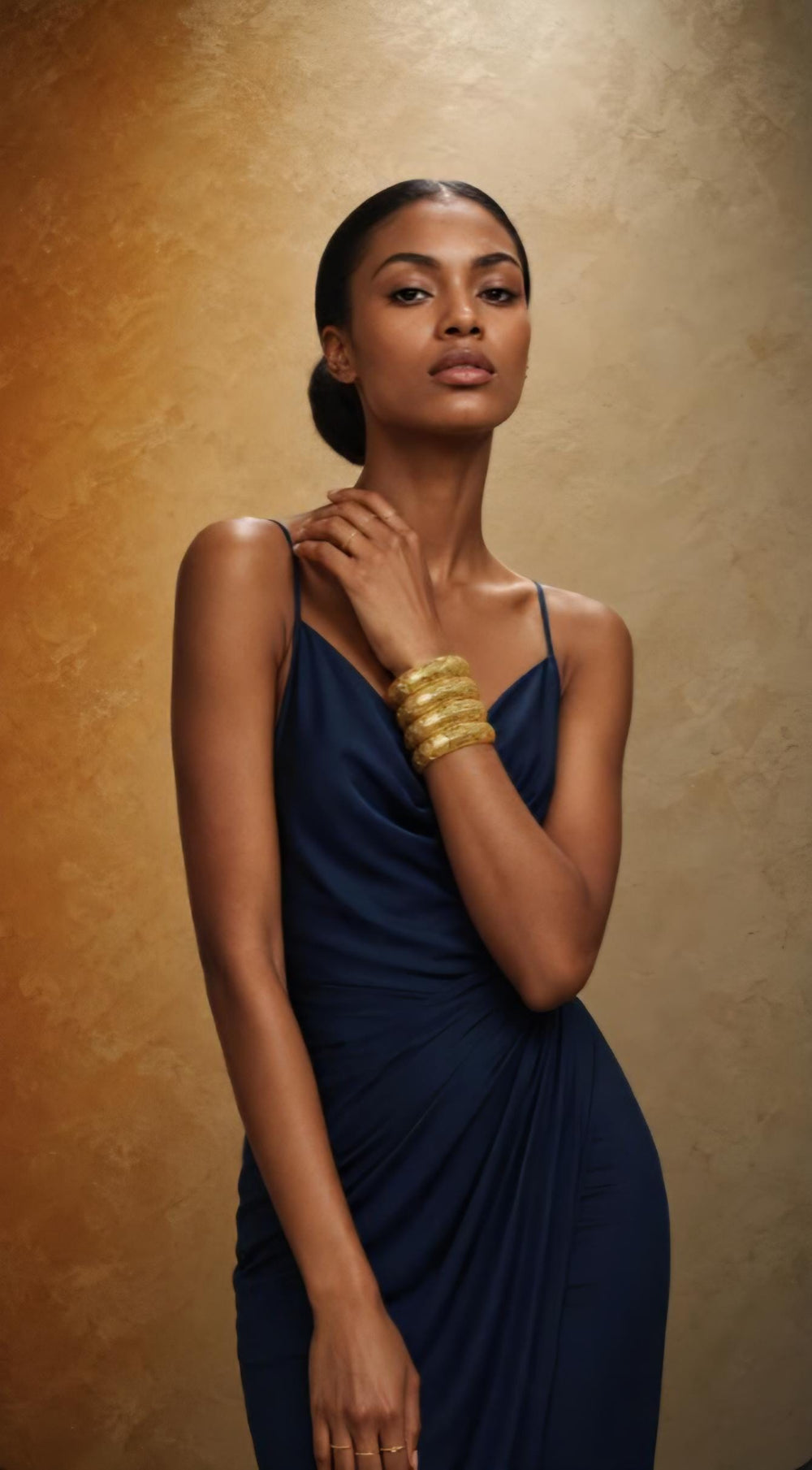 Dubai 24K Gold Color Hand Bracelet & Bangles | Luxury African Designer Charm Jewelry for Women