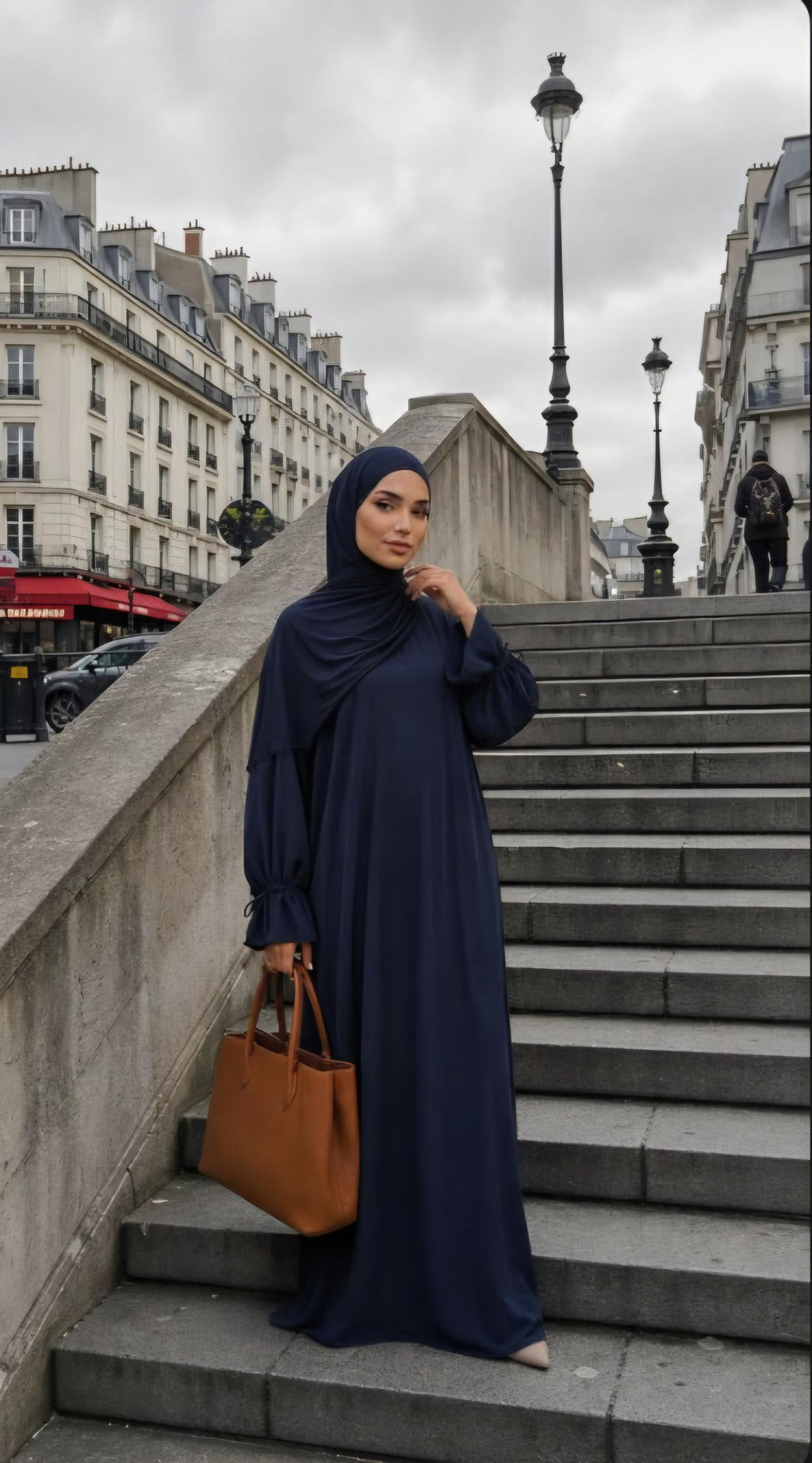 Women's Elegant Plain Abaya: Modest Dubai Solid Robe