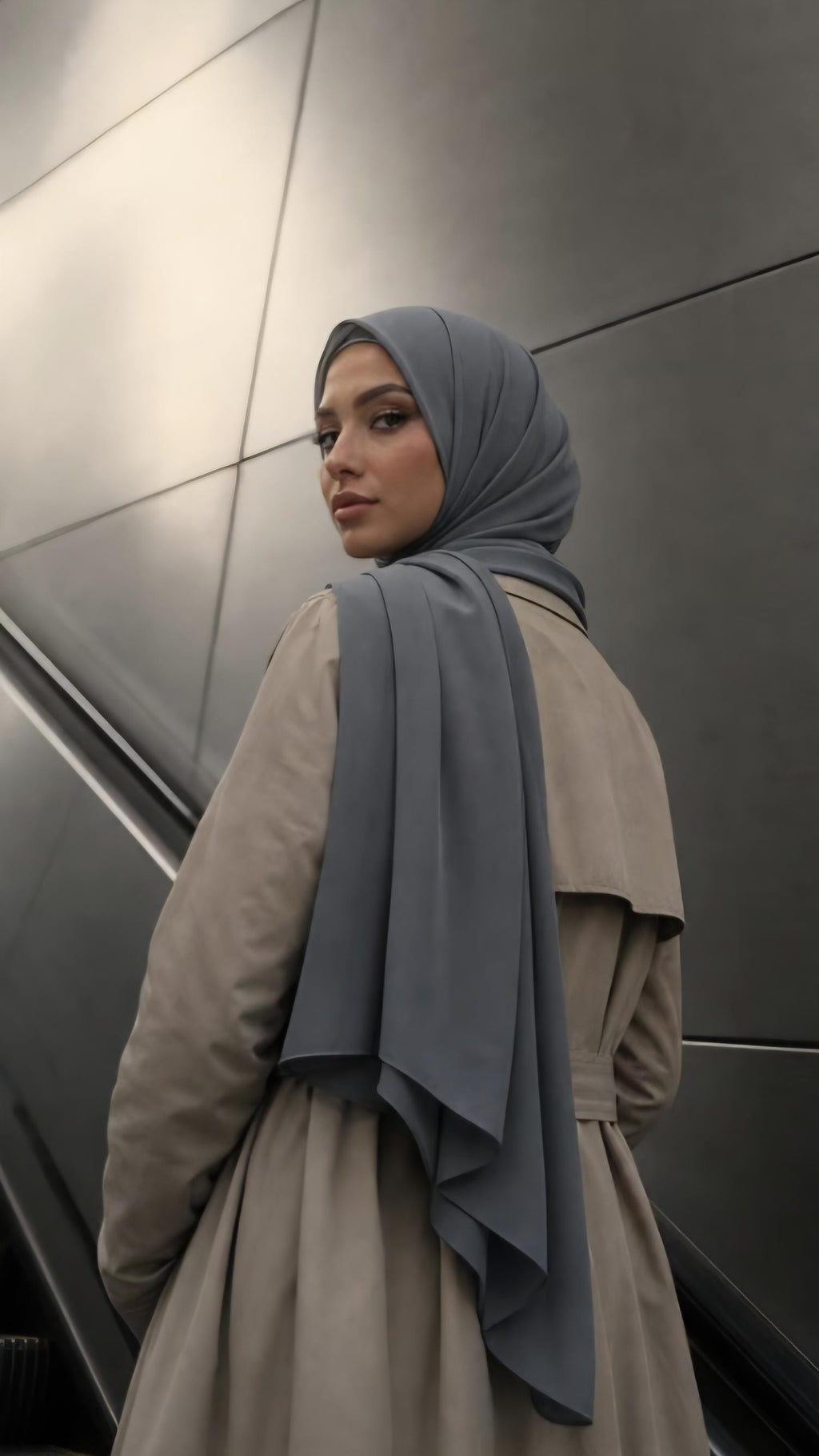 Women's Solid Chiffon Instant Hijab – Ready-to-Wear Muslim Wrap & Headscarf