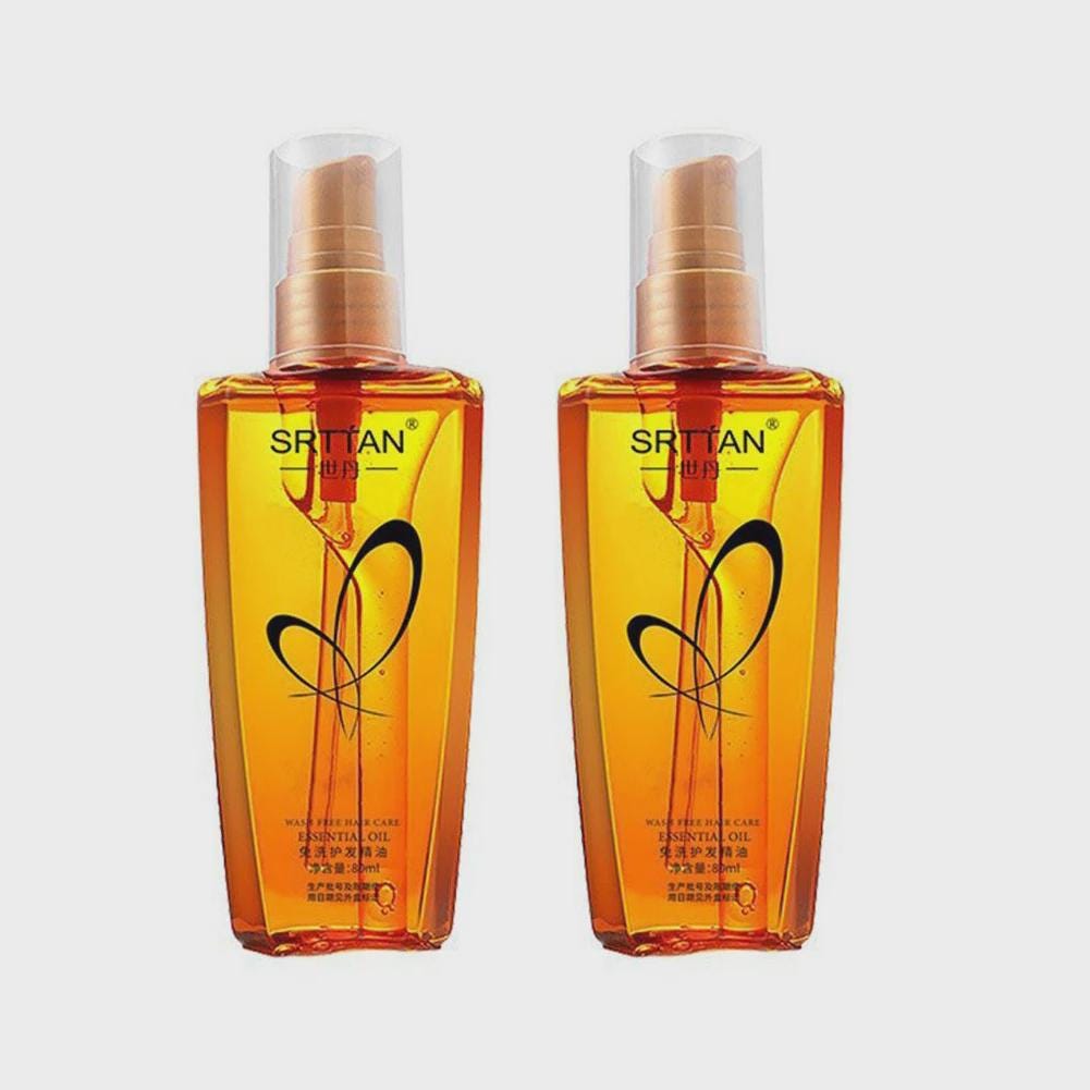 Silk & Shine Moroccan Argan Hair Oil Mist | Lightweight Frizz Control  Split End Repair Serum