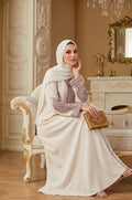 Handmade Women's Ethnic Embroidered Sequin Maxi Dress – Loose-Fit Muslim Kaftan Abaya Gown