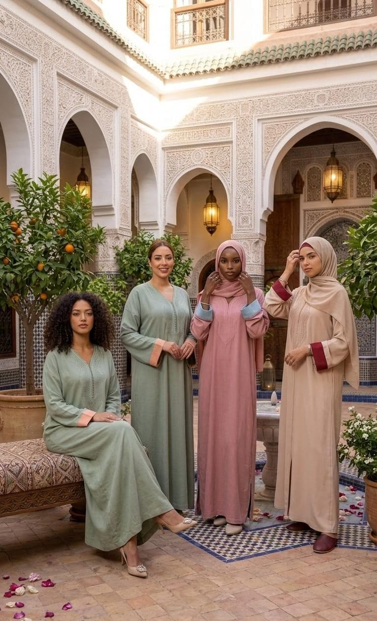 Effortless Elegance - The Heritage Embroidered Kaftan Collection
