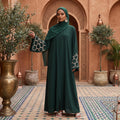Dubai Modest Abaya Dress – Open Front Arabic Cardigan, Eid Kaftan Robe